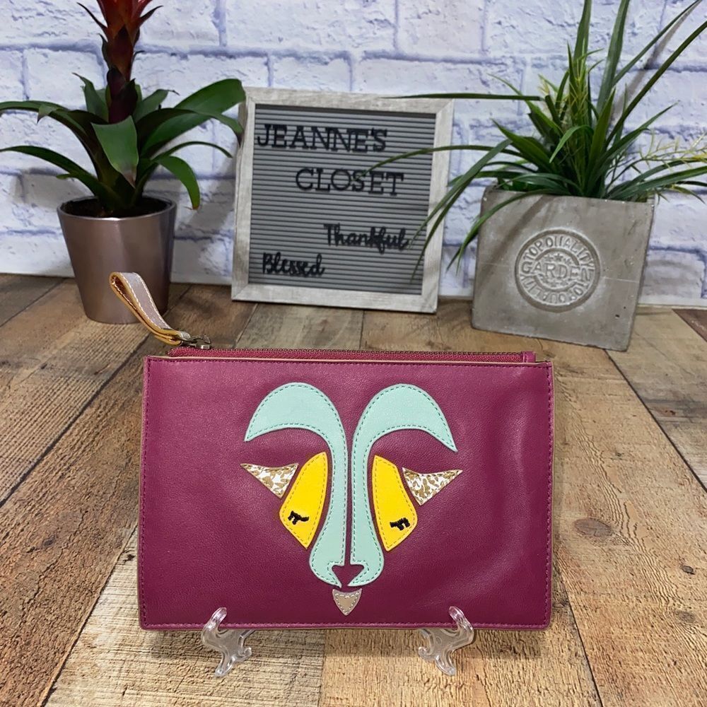 Anthropologie Miss Albright Zodiac Bag/Pouch/Clutch/cosmetic bag Capricorn.